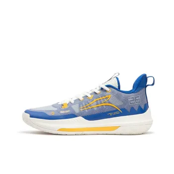 361° DVD Team Assist Future Cushioning Anti Slip Wear Resistant Breathability Low Top Basketball Shoes Men's Blue White