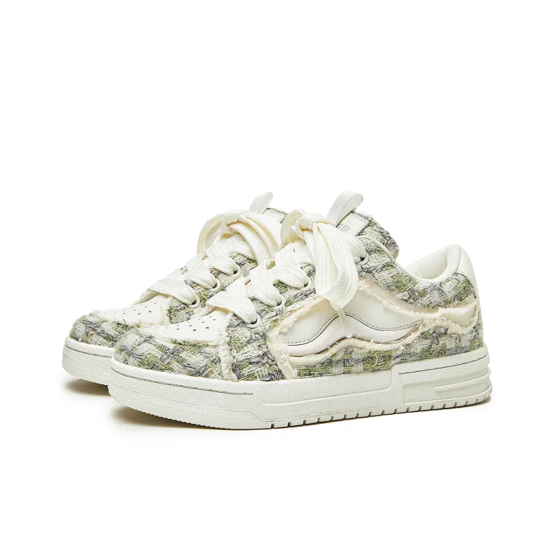 IMARSE Skateboard Shoes Unisex Low Top White/Green/Gray-2