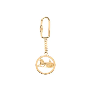 CELINE Metal Keychains Women's Gold