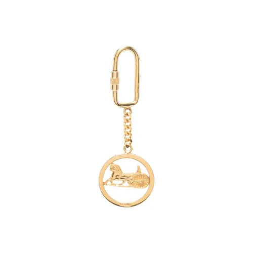 CELINE Metal Keychains Women's Gold