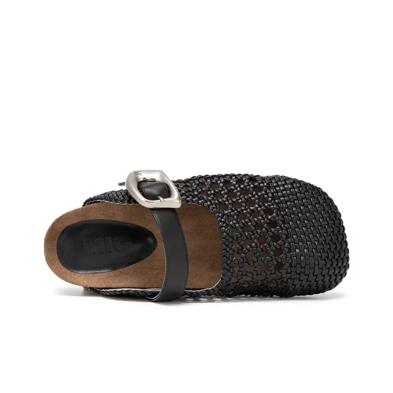 MIO Closed Toe Slippers Women's Beige-10