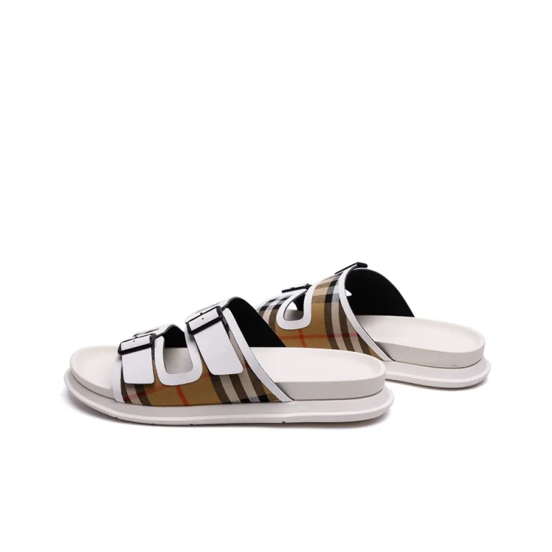 PALMPOLO Slide Slippers Men's White-3