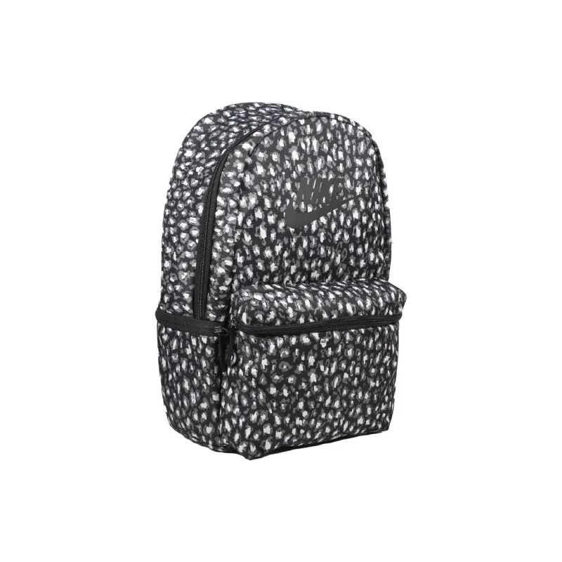 Nike Polyester Backpack Regular Unisex Black & Silver-4