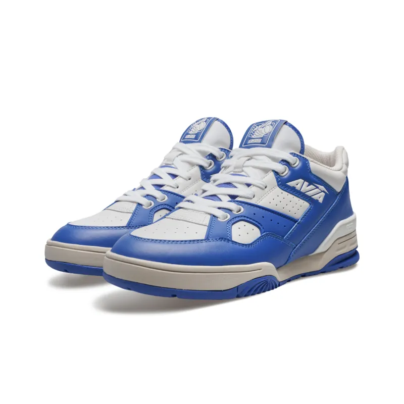 AVIA 855L Series Low Top Vintage Basketball Shoes Men's White Blue-2