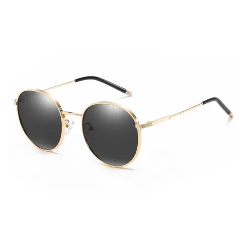 Thunder Pailong Round Sunglasses Women's
