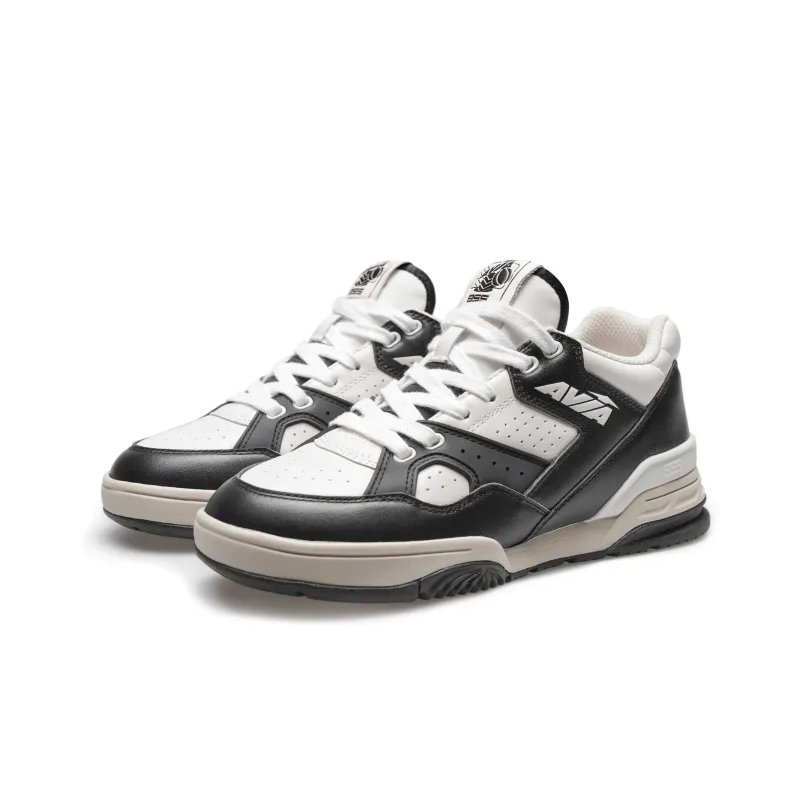 AVIA 855L Series Low Top Vintage Basketball Shoes Women's White Black-2