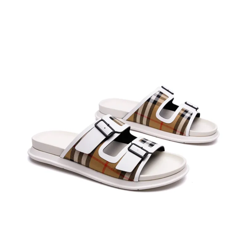 PALMPOLO Slide Slippers Men's White-4