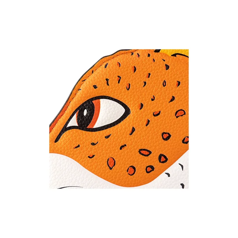 LOUIS VUITTON X Sun Yitian Wallet On Chain Leopard Orange-3