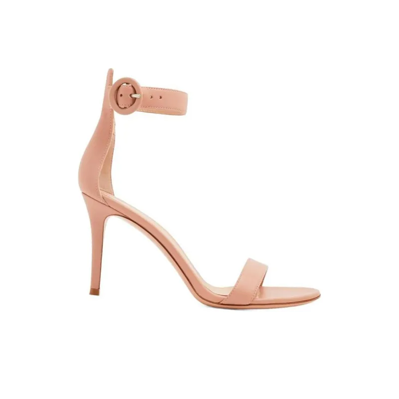 GIANVITO ROSSI Portofino 100mm Leather Sandals-1