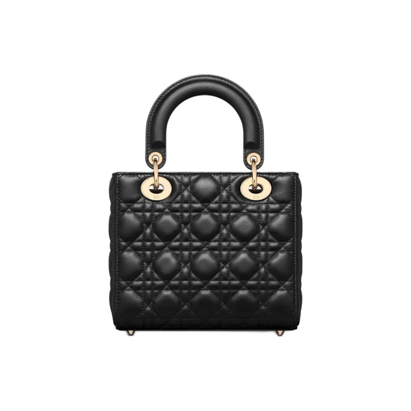 DIOR Lady DiorMy ABCDior Cannage Lambskin Shoulder Bag Crossbody Bag Handbag Small Size Women's Black-3