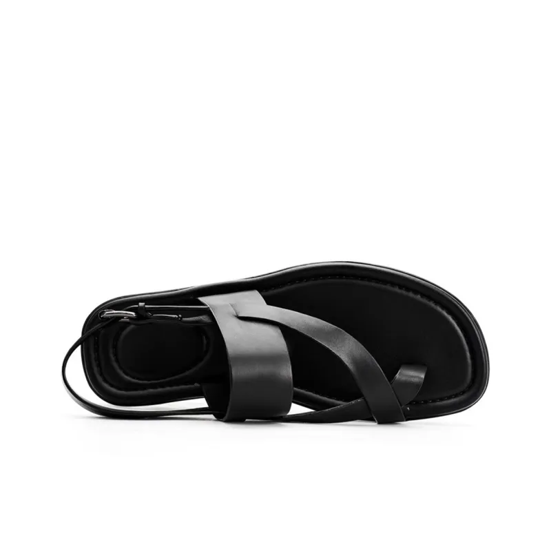 Voguhomme Beach Sandals Men Black-2