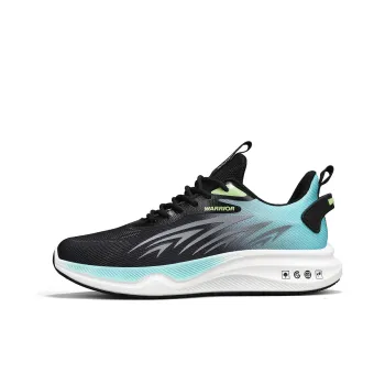 Warrior Durable Breathable Lightweight Low Top Casual Running Shoes Men's Black Moon
