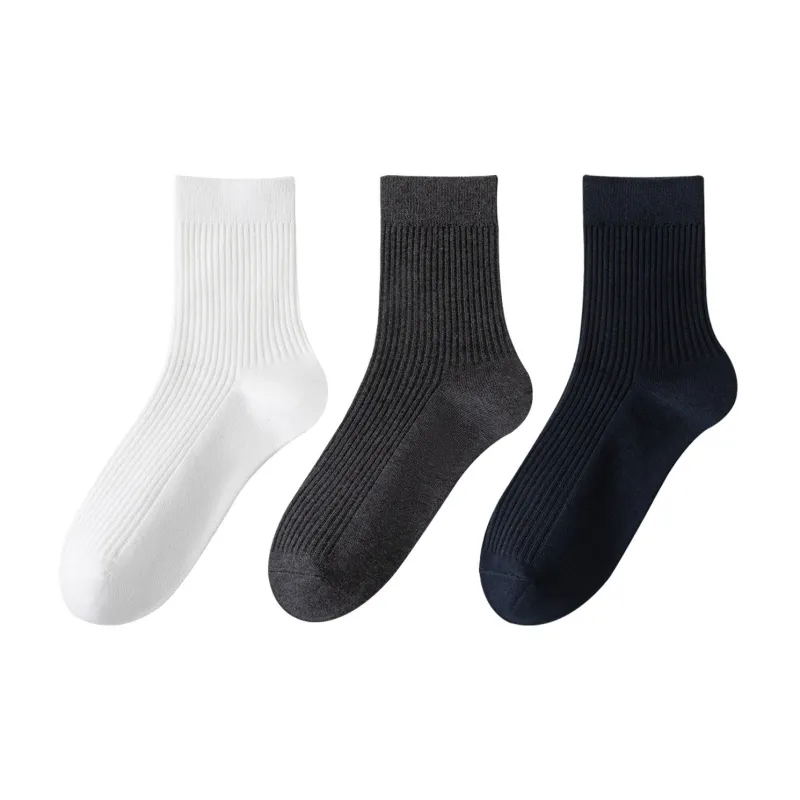 XXLLG Mid Calf Socks Men's 3 Pack-9