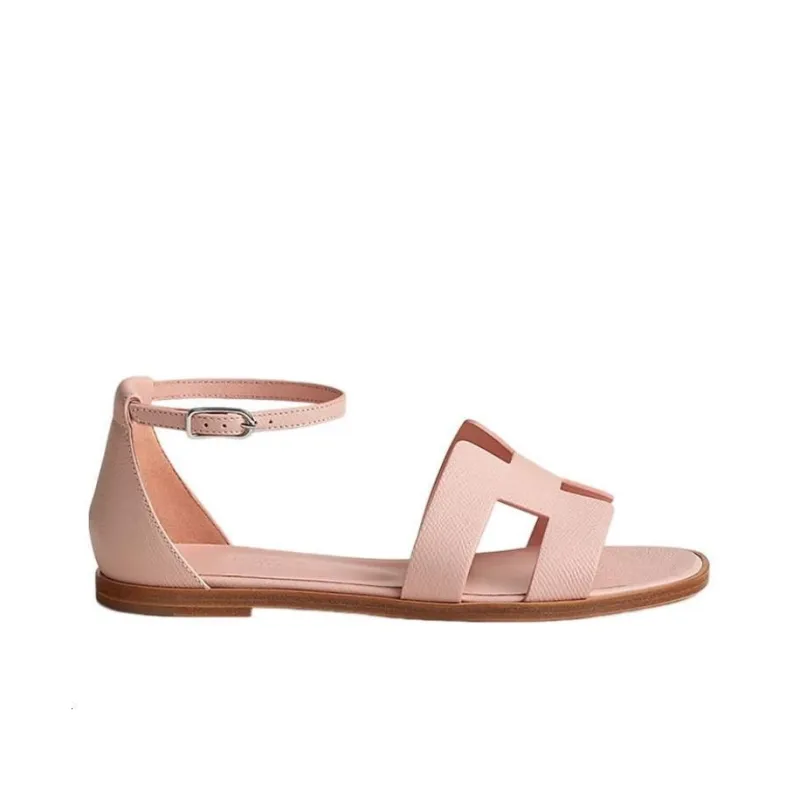 HERMES Santorini Strap Sandals Women's Rose-1