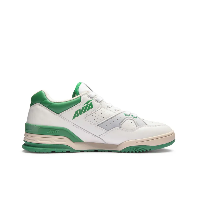 AVIA 855L Series Low Top Vintage Basketball Shoes Men's White Green-1