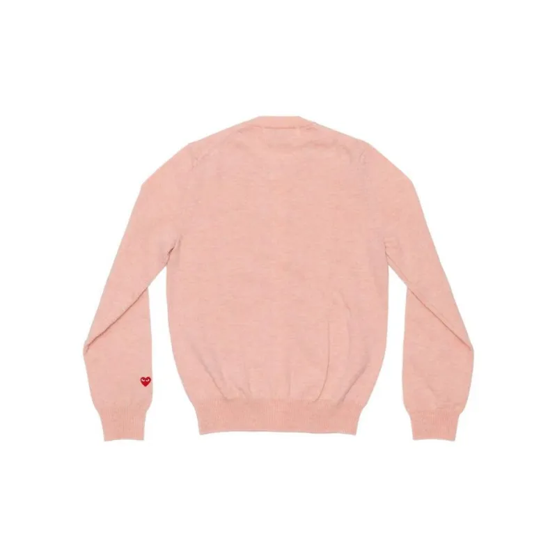 CDG Play Sweater Unisex Light Pink-1