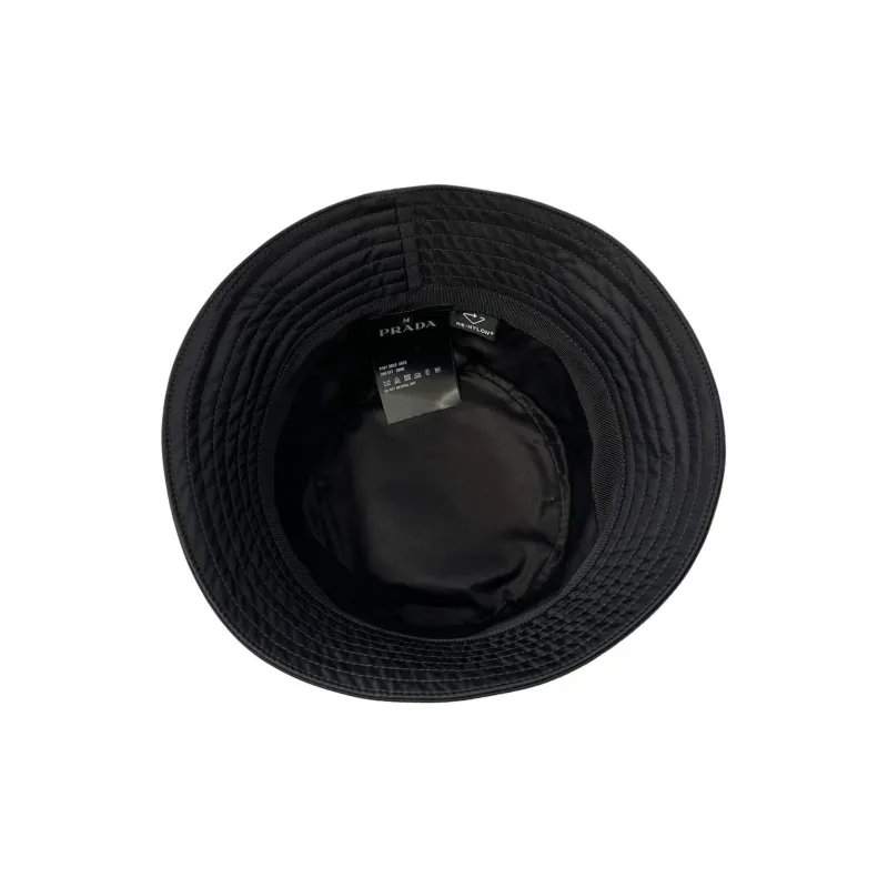 PRADA Recycled Nylon Bucket Hats Men's Black-2