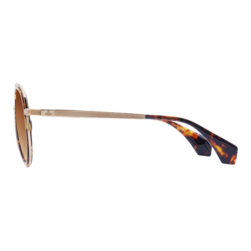 Vivienne Westwood Cale Tortoiseshell Pilot frame Sunglasses-2