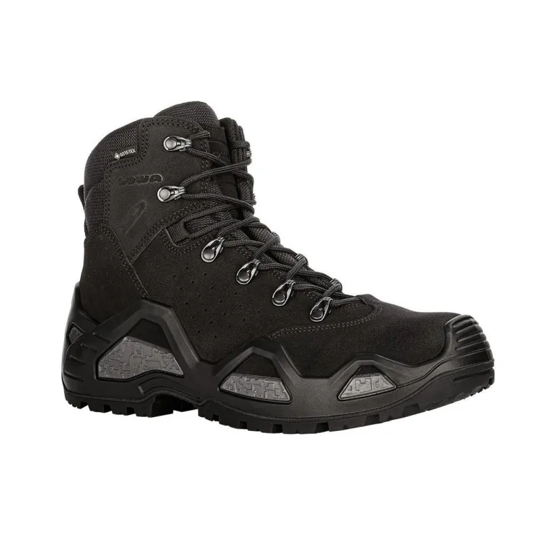Lowa Z-6S GTX C Cushioned Wear-Resistant Slip-Resistant Breathable Mid-Top Outdoor Shoes Men's Black-2