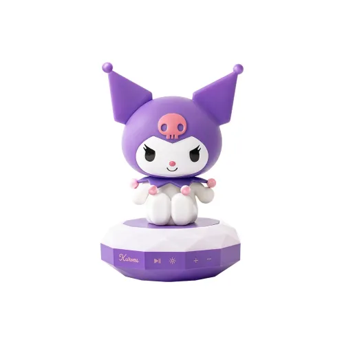 Sanrio Kuromi Figure Doll Multifunctional Bluetooth Speaker Savings Jar Night Light Creative Desktop Ornament IP Merch
