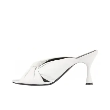 Balenciaga Drapy Mules White Women's