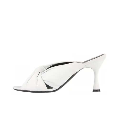 Balenciaga Drapy Mules White Women's
