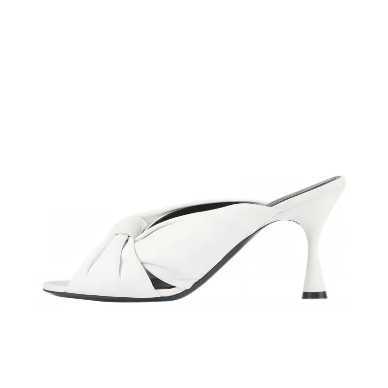 Balenciaga Drapy Mules White Women's-0