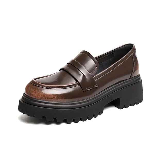 RED DRAGONFLY Loafers Women's Black/Brown-7