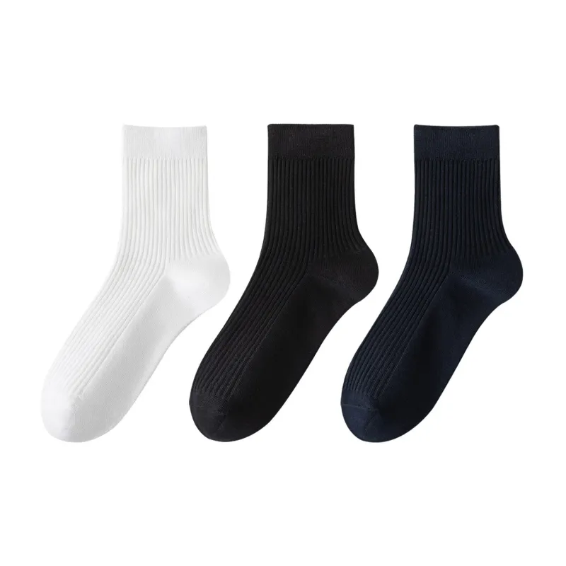XXLLG Mid Calf Socks Men's 3 Pack-4
