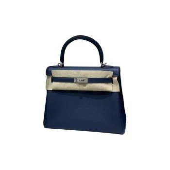 HERMES Kelly Togo Calfskin Kelly Bag Handbags Women's 7U Navy Navy