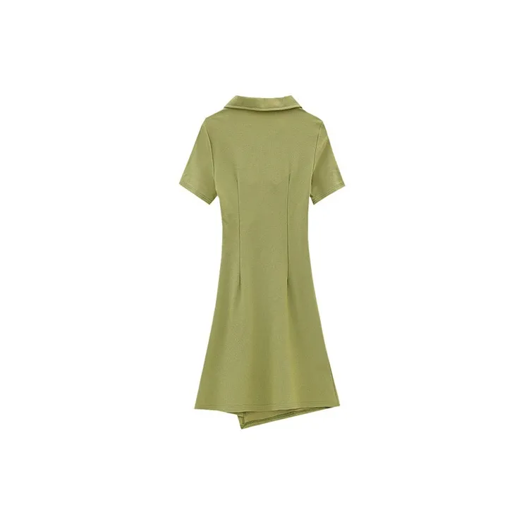 ETSE Short Sleeved Dress Women's Green-1