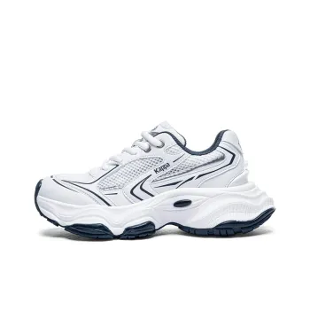 Kappa Anti Slip Wear Resistant Breathable Support Height Increasing Low Top Chunky Sneakers Women's White Blue