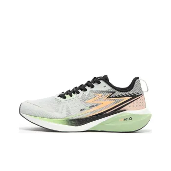 361° Shippuden CQT Series Running Shoes Men Low Top Photon Gray/Fluorescent Cream Peach Red
