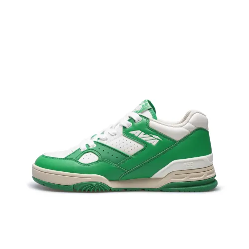 AVIA 855L Series Vintage Basketball Shoes Women's Low-Top White/Green