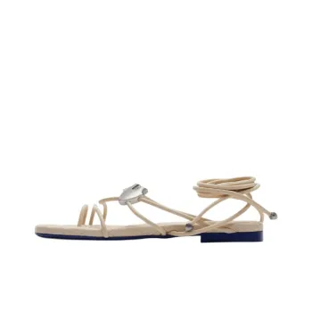 Burberry Ivy Shield Leather Sandals