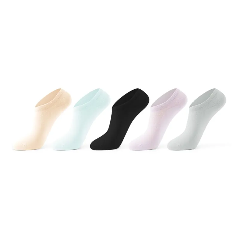 FUGEER No Show Socks Unisex 5 Pack-9