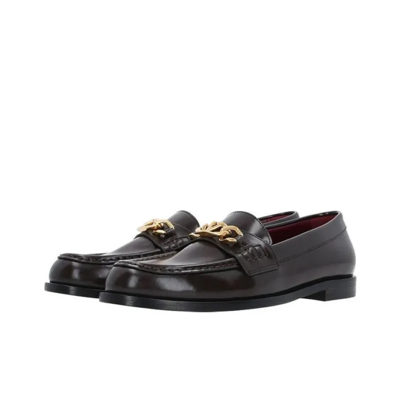 Valentino Flat Shoes Women's Brown-2