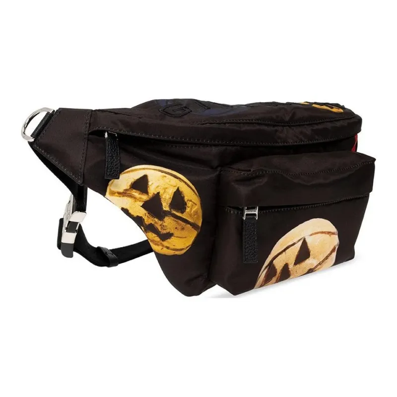 GIVENCHY Josh Smith Collaboration Collection Synthetic Leather Sling Bag Crossbody Bag Fanny Pack Men's Black-2