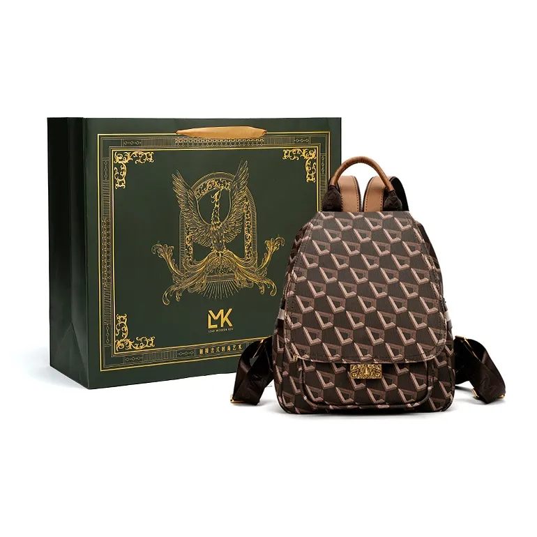 LMK Backpacks Brown Box Included-1