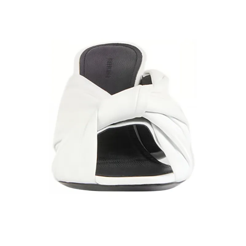 Balenciaga Drapy Mules White Women's-3