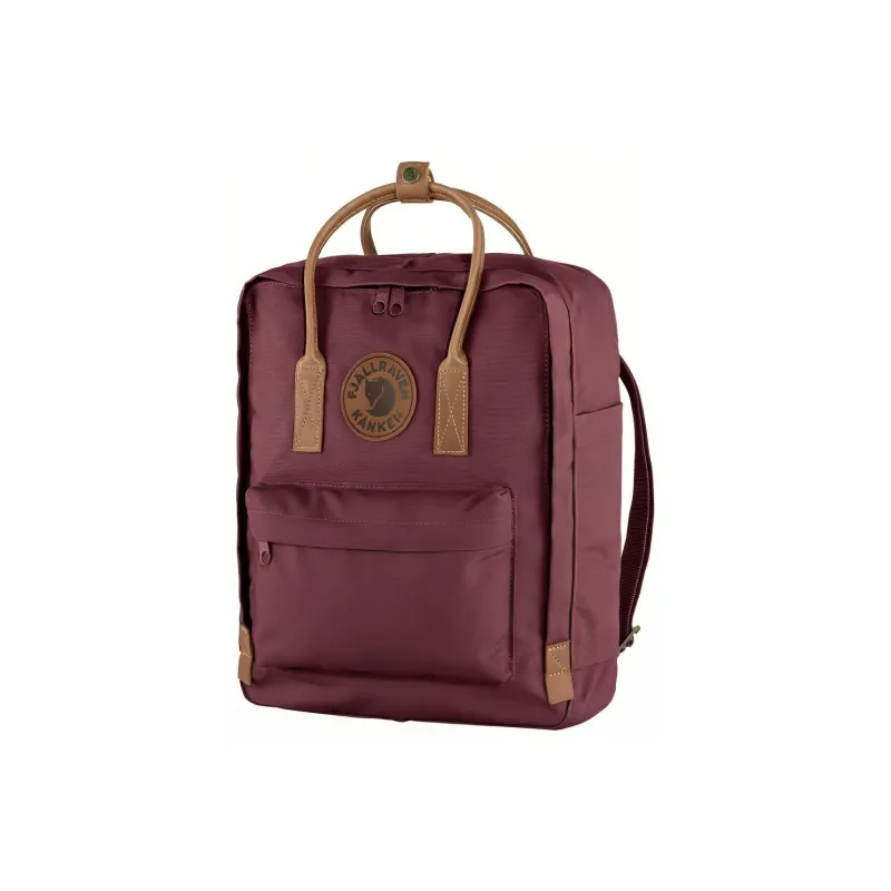 Fjallraven Cotton With Leather Backpack Regular Unisex Garnet Red-1