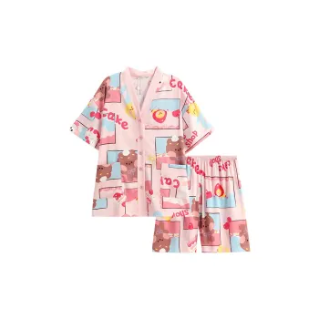 FENTENG Pajama Set Women's Light Pink
