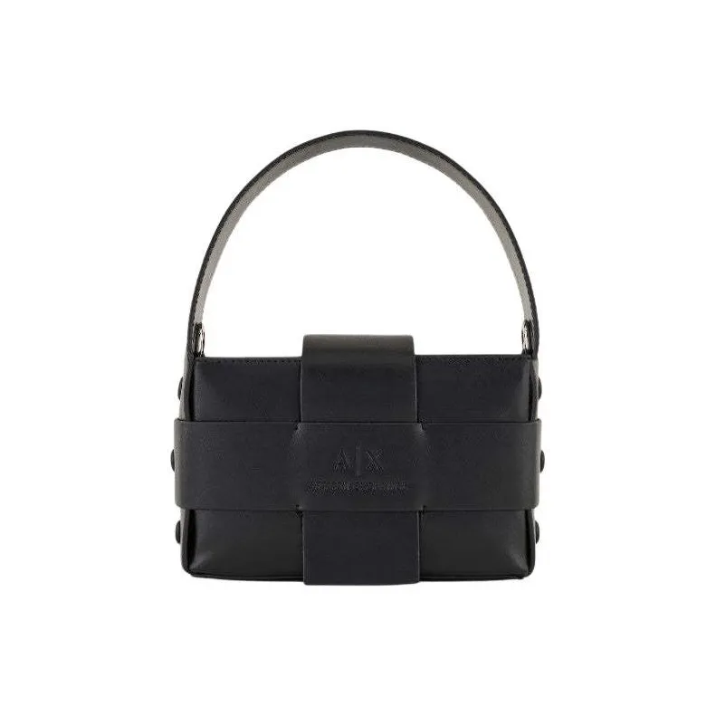 ARMANI EXCHANGEAE Polyurethane Shoulder Bag, Crossbody Bag, Handbag Women's Black-0