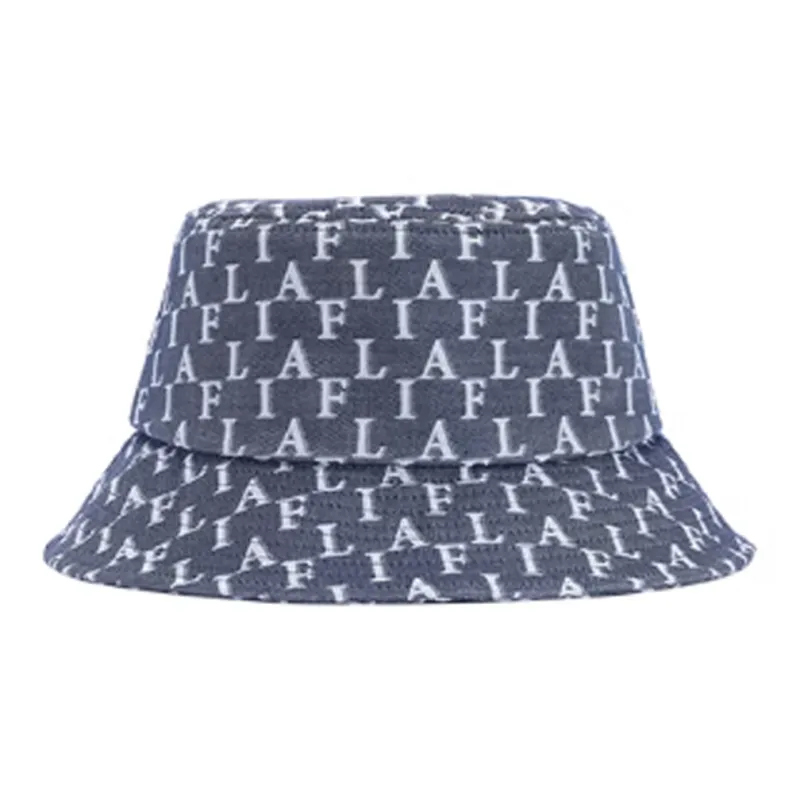 FILA Polyester Cotton Bucket Hats Unisex Blue/Apricot-2