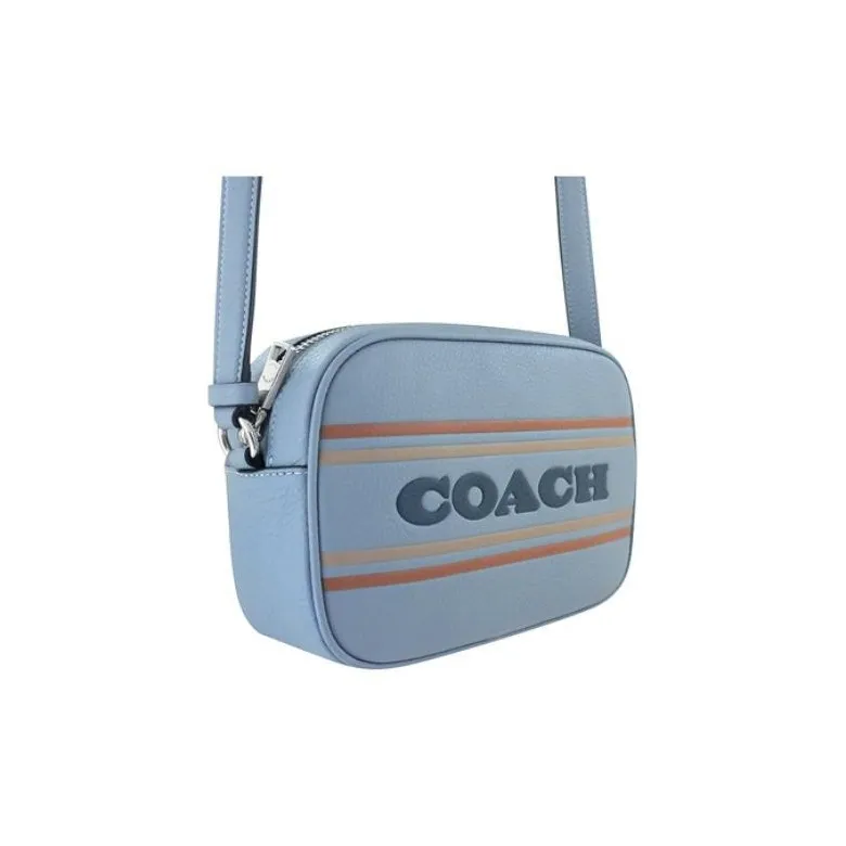 COACH Jamie Litchi Grain Grained Leather Camera Bag Shoulder Bag Crossbody Bag Mini Women's Blue-1