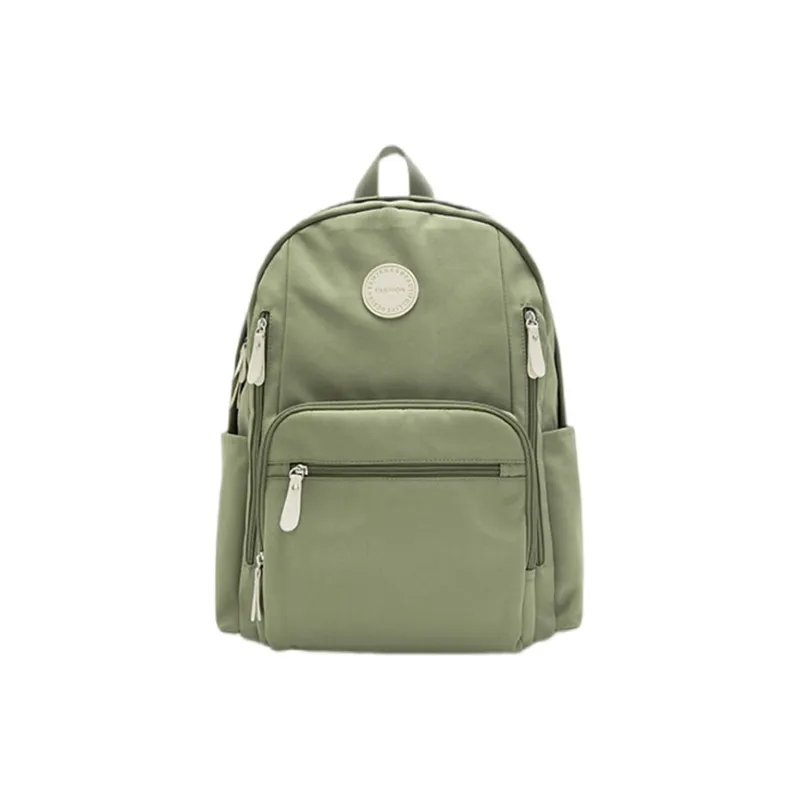 SEM/R Polyester Laptop Backpack Medium Size Unisex Ecru/Purple-18