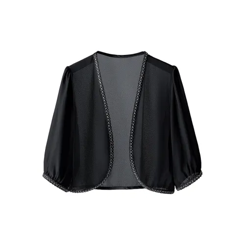 Cypress House Cropped Coats Women's Black