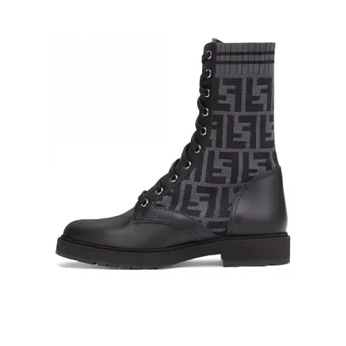 FENDI FF Rockoko Biker Boot 'Black'