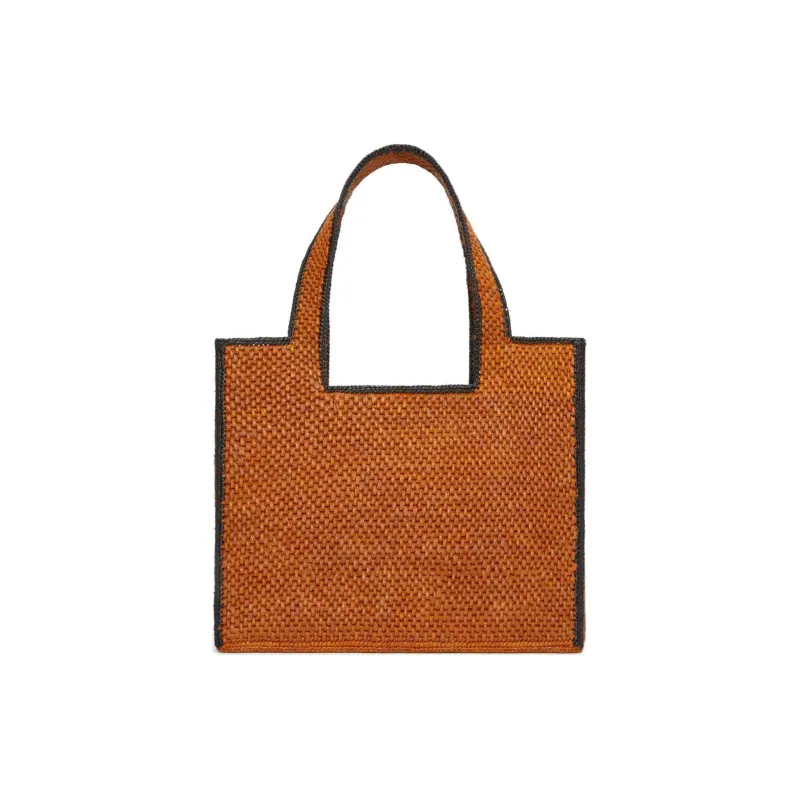 LOEWE Font Tote Raffia Tote Bag, Shopping Bag, Shoulder Bag, Crossbody Bag, Handbag Large Size Women's Honey Gold-3