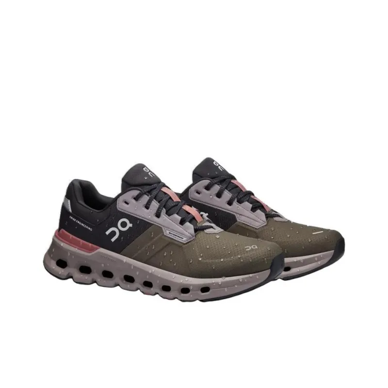 On Running Cloudrunner 2 Waterproof Olive Mahogany Women's-2